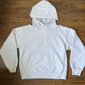 White TNA cozy fleece hoodie
